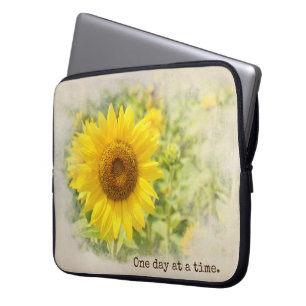 Funda Para Portátil Jardín De Girasol Con Cita