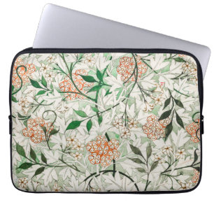 Funda Para Portátil Jardín de Jazmín Flor Clásica de William Morris