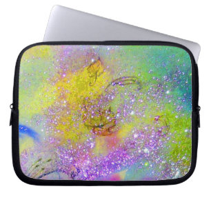 Funda Para Portátil JARDÍN DE LAS SOMBRAS PERDIDAS/violeta amarillo