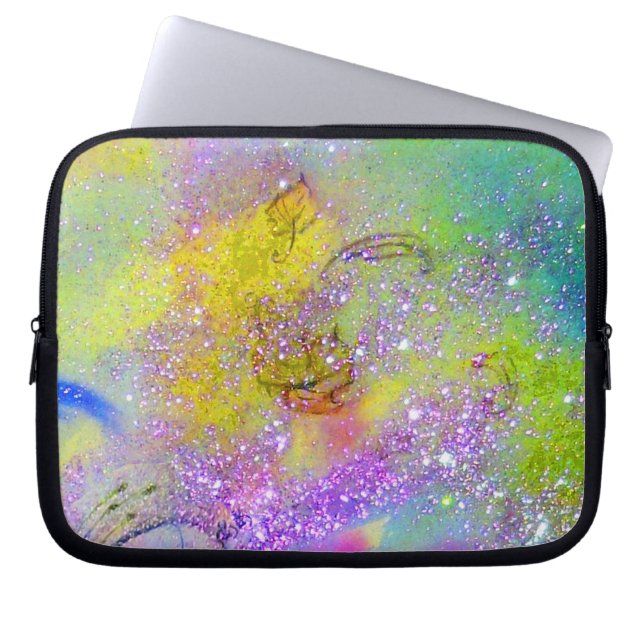 Funda Para Portátil JARDÍN DE LAS SOMBRAS PERDIDAS/violeta amarillo (Frente)