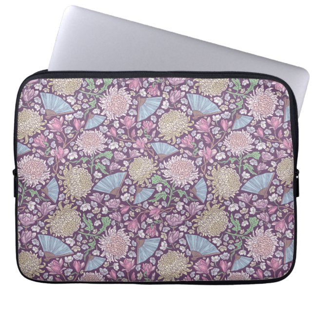 Funda Para Portátil Jardín de primavera Día de la Madre Mamá de crisan (Frente)