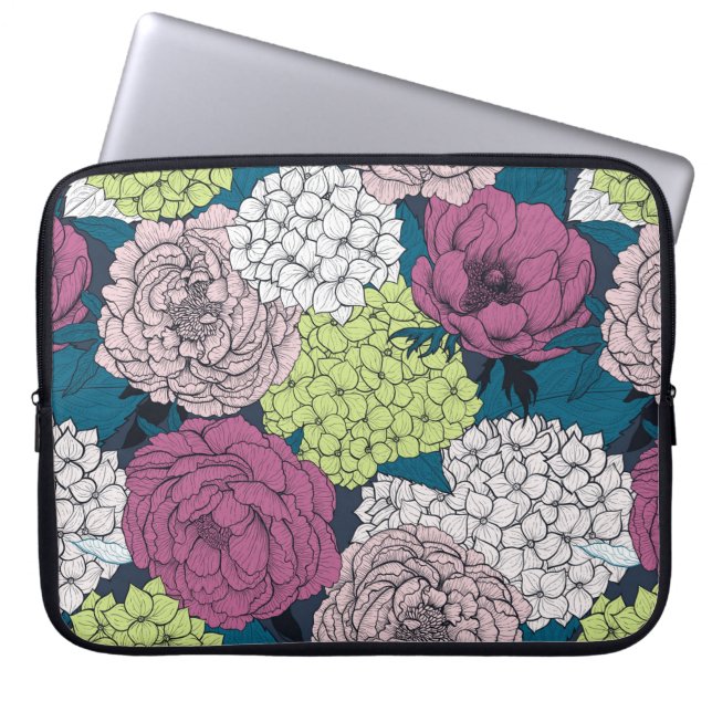 Funda Para Portátil Jardín de primavera tardía (Frente)