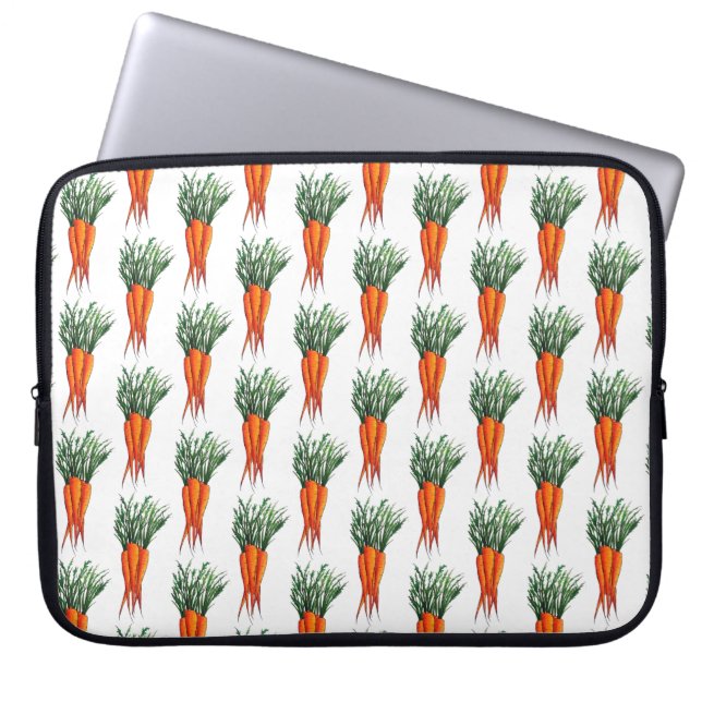 Funda Para Portátil Jardín de verduras de Naranja de zanjas (Frente)