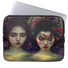 Funda Para Portátil Jardín místico: Sueños Florales