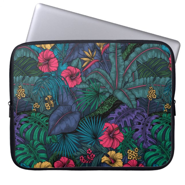 Funda Para Portátil Jardín tropical (Frente)