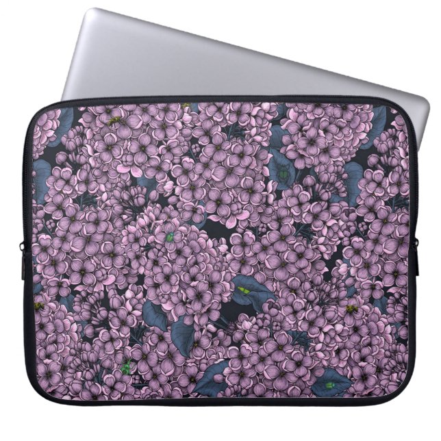 Funda Para Portátil Jardín Violet Lilac (Frente)