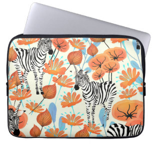 Funda Para Portátil Jardín Zebra