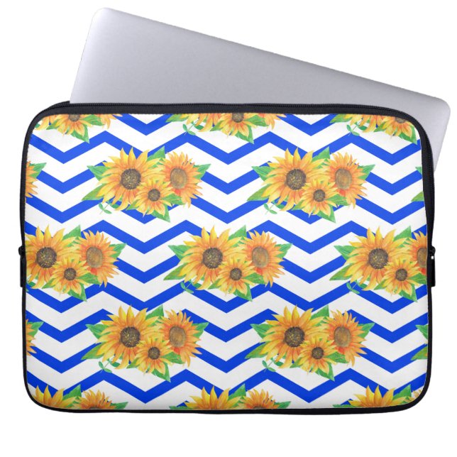Funda Para Portátil Jardines florales de girasol (Frente)