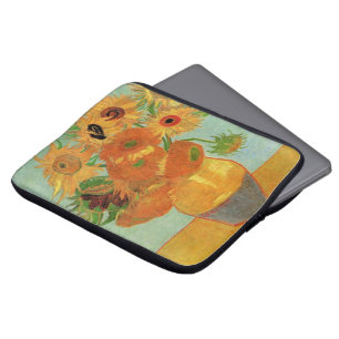 Funda Para Portátil Jarrón con doce girasoles de Vincent van Gogh