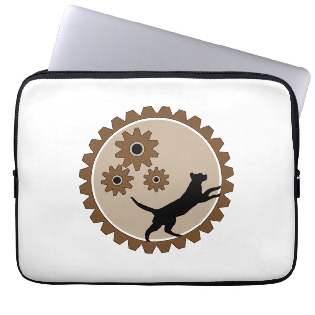 Funda Para Portátil jaula propulsada por perros con ruedas (Frente)