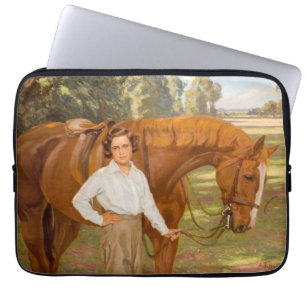 Funda Para Portátil Jazmín el caballo (por Algernon Talmage)