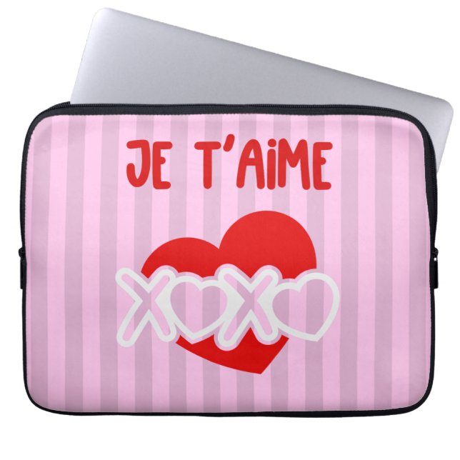 Funda Para Portátil Je t'aime (Frente)