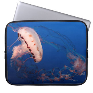 FUNDA PARA PORTÁTIL JELLYFISH BLANCO Y NARANJA