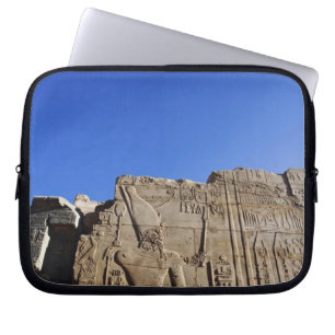 Funda Para Portátil Jeroglíficos antiguos en la pared, Templo de Karna