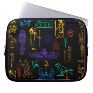 Funda Para Portátil Jeroglíficos y símbolos de la Antigua Egipto