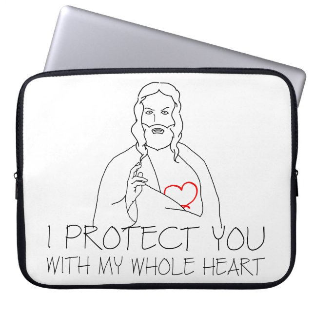 Funda Para Portátil Jesucristo - Te Protejo (Frente)