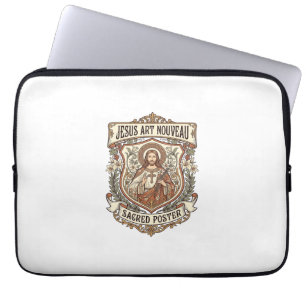 Funda Para Portátil Jesús Art Nouveau Póster Sagrado Jesús Art Nouveau