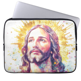 Funda Para Portátil Jesus Christ Portrait Christian Religious Design