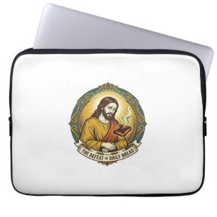 Funda Para Portátil Jesús Derrotado Fumando Tostadas Quemadas Desayuno
