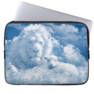 FUNDA PARA PORTÁTIL JESÚS EL LAMB Y JESÚS EL LEÓN
