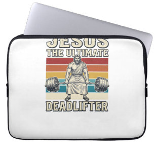 Funda Para Portátil Jesús El Levantador de Peso Muerto Definitivo Dise