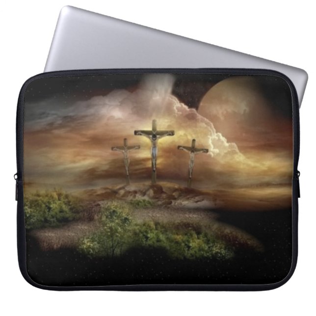 FUNDA PARA PORTÁTIL JESÚS EN LA CRUZ (Frente)