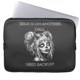 Funda Para Portátil Jesús Está en Otra Llamada – Respaldo de Súcubo