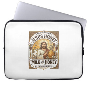 Funda Para Portátil Jesús Miel Leche Y Miel Jesús Miel Leche Miel 