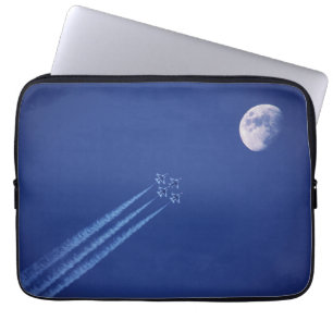 Funda Para Portátil Jets junto a la luna   Columbia Británica