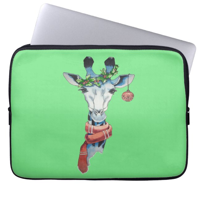 Funda Para Portátil Jirafa de la nieve (Frente)