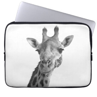 Funda Para Portátil Jirafa negra y blanca