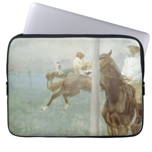 Funda Para Portátil Jockeys Antes de la Carrera por Edgar Degas