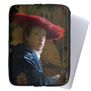 Funda Para Portátil Johannes Vermeer - Chica con un Gorra rojo
