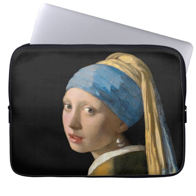 Funda Para Portátil Johannes Vermeer, Chica de Pearl Earring (Frente)