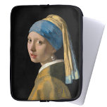 Funda Para Portátil Johannes Vermeer, Chica de Pearl Earring<br><div class="desc">Chica con Pearl Earring / Chica en un turbante / Jefe de Chica en un turbante / El joven Chica con turbante / Jefe de un joven Chica - Johannes Vermeer,  1665</div>