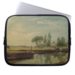 Funda Para Portátil John Constable el una gabarra debajo de la