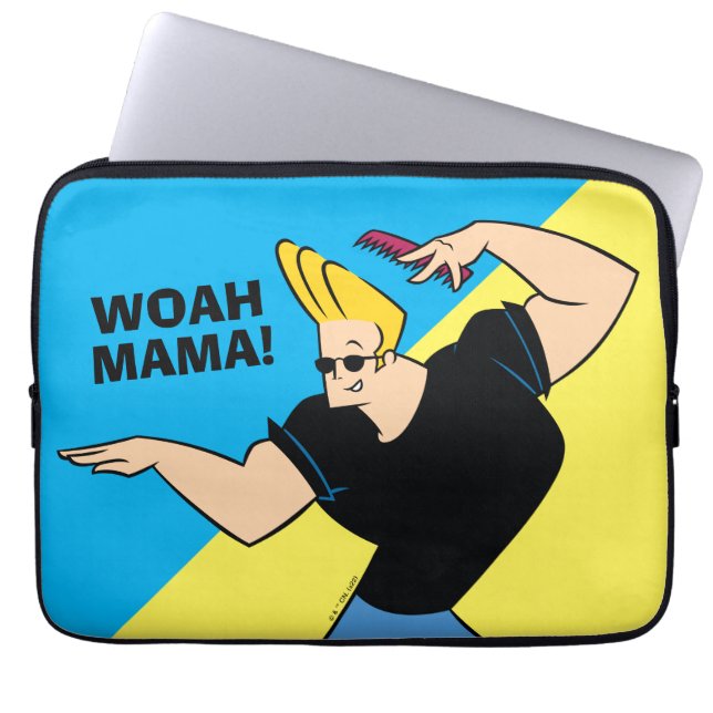 Funda Para Portátil Johnny Bravo Combing Hair (Frente)