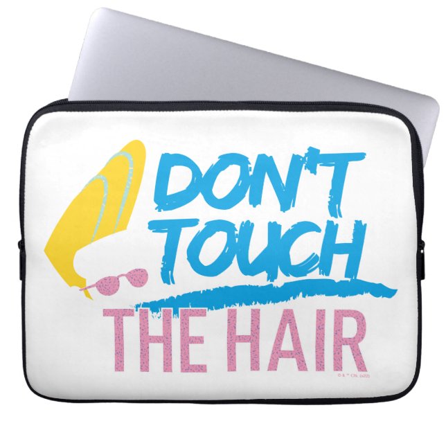 Funda Para Portátil Johnny Bravo - No toques el gráfico del pelo (Frente)