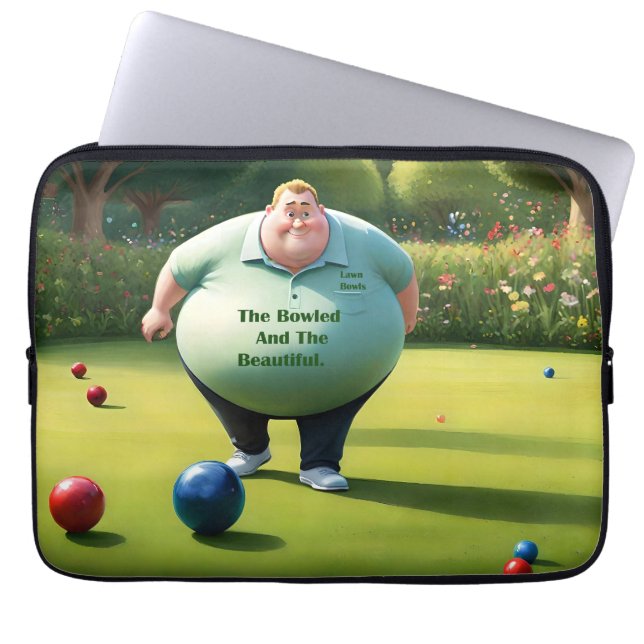 Funda Para Portátil Jolly Lawn Bowler Man, (Frente)