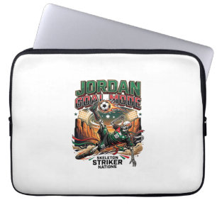 Funda Para Portátil Jordan Modo Gol Esqueleto Atacante Naciones Dinámi
