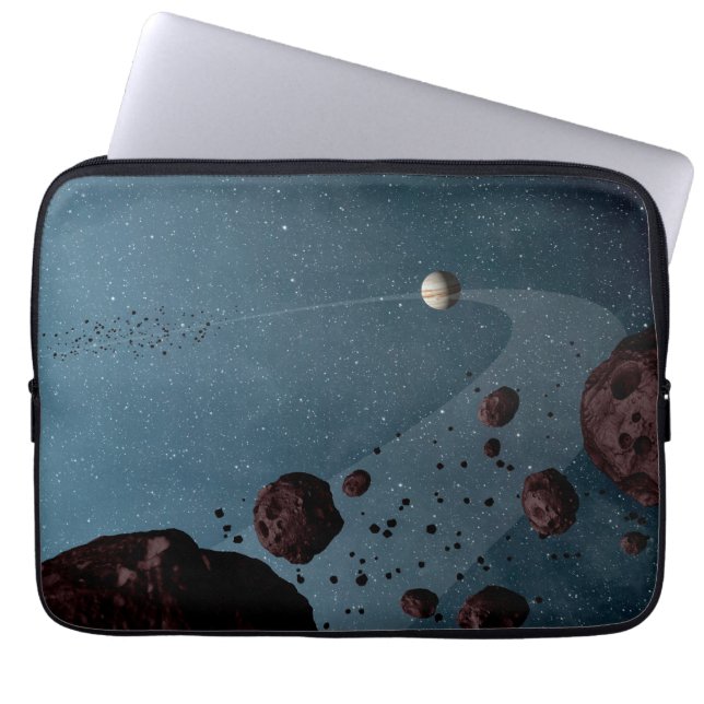 Funda Para Portátil Jovian Trojans Asteroides. (Frente)