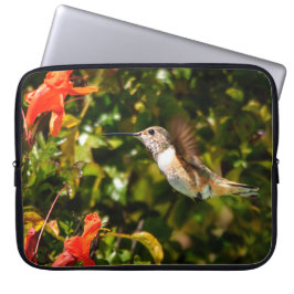 Funda Para Portátil Joya de jardín: colibrí en flor