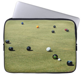 Funda Para Portátil Juego de acción del bowling en césped,