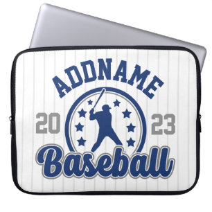 Funda Para Portátil Juego de jugador de equipo de béisbol con nombre p