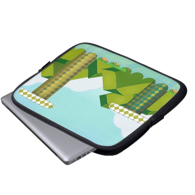 Funda Para Portátil Juego de plataformas retro (Inferior anverso)