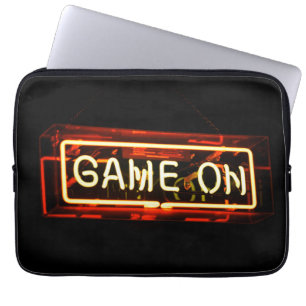 Funda Para Portátil Juego En Neon Rótulo Sports Gaming Gamer
