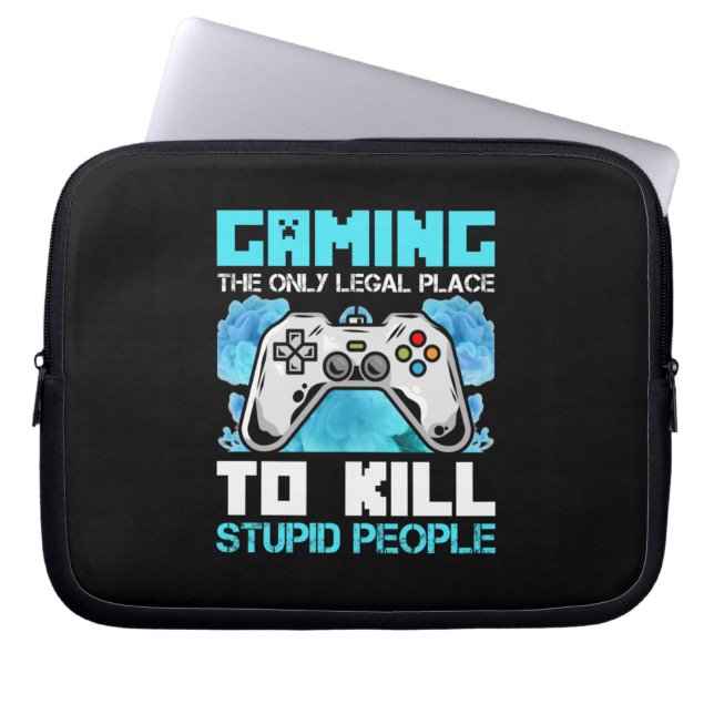 Funda Para Portátil Juegos de Arte Jugador Los Únicos Lugares Legales (Frente)