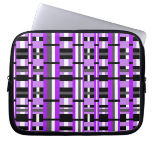 Funda Para Portátil Jugado en morado, negro y gris