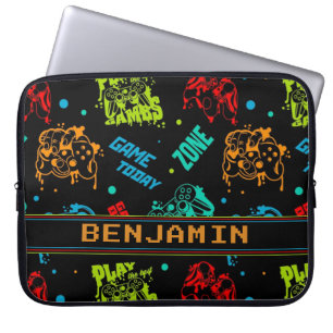 Funda Para Portátil Jugador abstracto personalizado