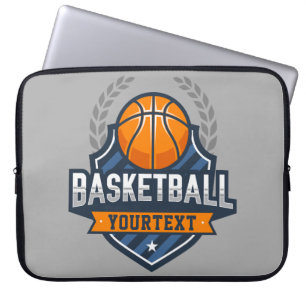 Funda Para Portátil Jugador de baloncesto AÑADIR NOMBRE DE equipo de e